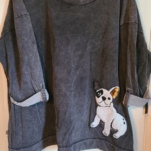 AVENUE french bulldog shirt grey 22/24